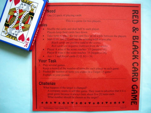 Red & Black Card Game